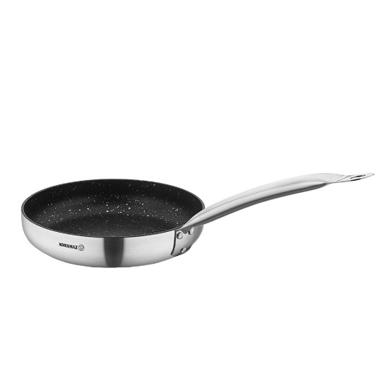 Non-stick frying pan, stainless steel, 32cm/4.5L, "Proline Gastro" - Korkmaz