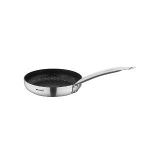 Non-stick frying pan, stainless steel, 22cm/1.2L, "Proline Gastro" - Korkmaz
