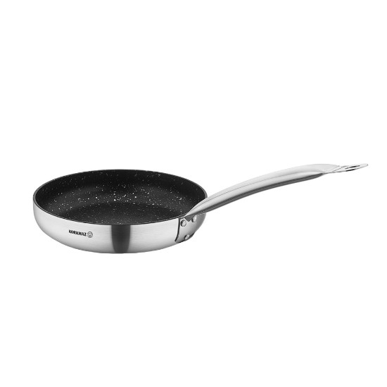 Non-stick frying pan, stainless steel, 30cm/3L, "Proline Gastro" - Korkmaz