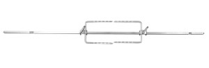 Rotisserie kit for barbecue grill, stainless steel - Zokura