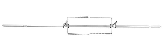 Kit assador para churrasqueira, aço inox - Zokura