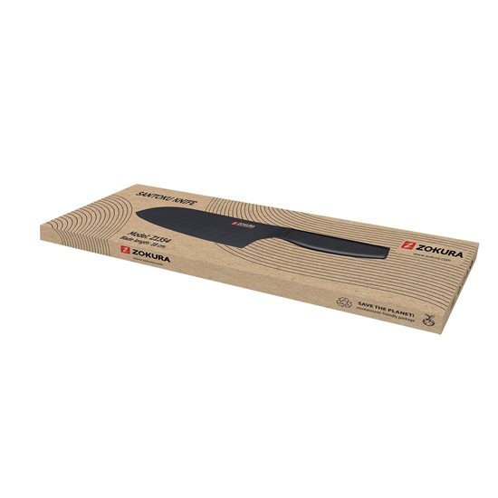 Faca Santoku, aço inoxidável, 18 cm - Zokura