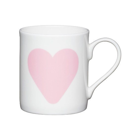 Mug, porċellana, 250 ml, 'Big pink heart' - Kitchen Craft