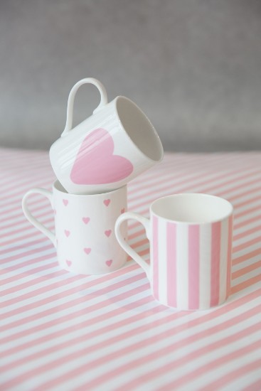 Bögre, porcelán, 250 ml, 'Big pink heart' - Kitchen Craft