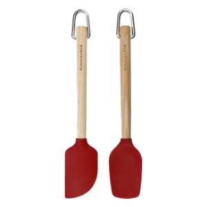 Set of 2 mini-spatulas, silicone, Empire Red - KitchenAid