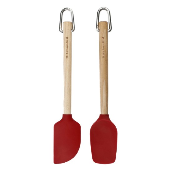 Σετ 2 mini-spatulas, σιλικόνης, Empire Red - KitchenAid