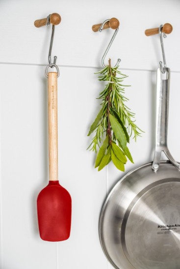 Spatule à gâteaux, silicone, 'Empire Red' - KitchenAid