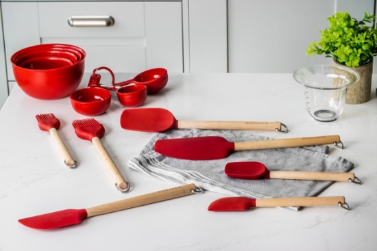 Spatula għall-kejkijiet, silikon, 'Empire Red' - KitchenAid