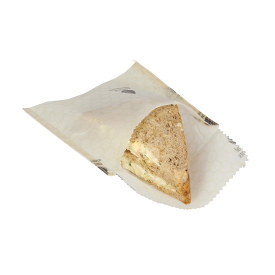 Sæt med 2 madposer, til sandwich, bivoks - Natural Elements