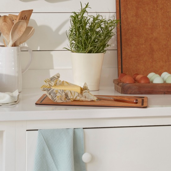 Sæt med 3 genanvendelige madindpakninger, bivoks - Natural Elements