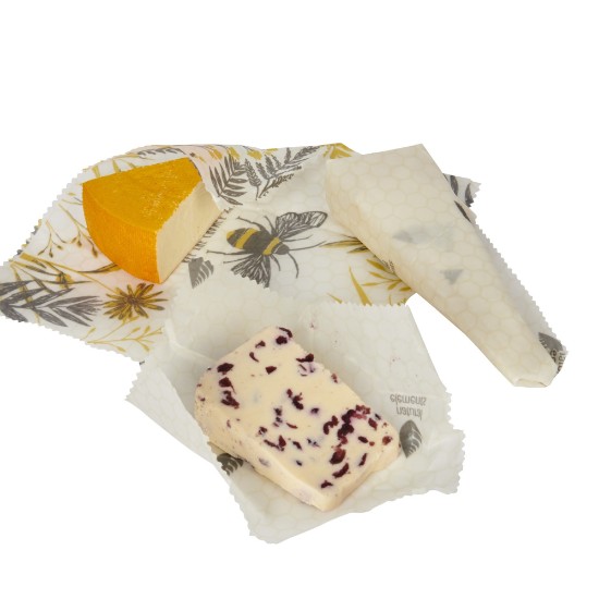 Комплект от 3 хранителни опаковки за многократна употреба, пчелен восък, гама Natural Elements – Kitchen Craft