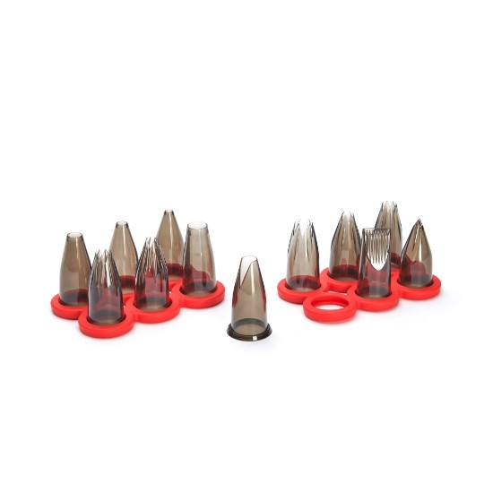 12-delige patisserie nozzle set, tritan, "Caterer" - de Buyer