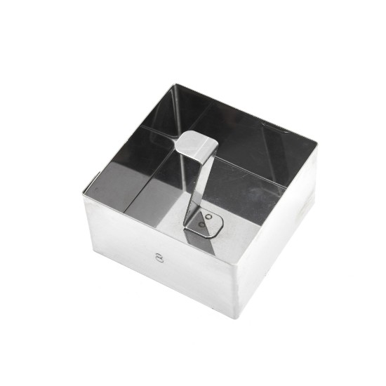 Square-shaped dough press, stainless steel, 7.7 cm - de Buyer