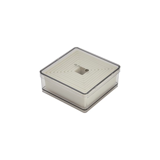 9 db-os pogácsaszaggató készlet, négyzet alakú, 5 cm - "de Buyer" márka