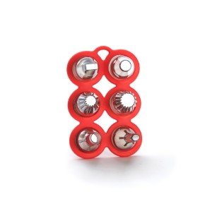 "Garnir" sarja 6 leivonnainen suuttimet, tritan - "de Buyer" merkki