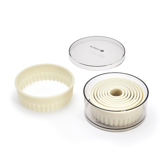 Σετ φόρμες κοπής ζαχαροπλαστικής 9 τεμαχίων με στρογγυλά αυλάκια, πολυαμίδιο - de Buyer