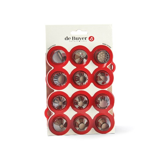 "Mix" set of 12 pastry nozzles, tritan - "de Buyer" brand