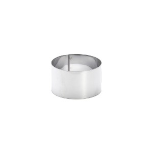 Pastry ring, 8 cm, stainless steel - "de Buyer" brand