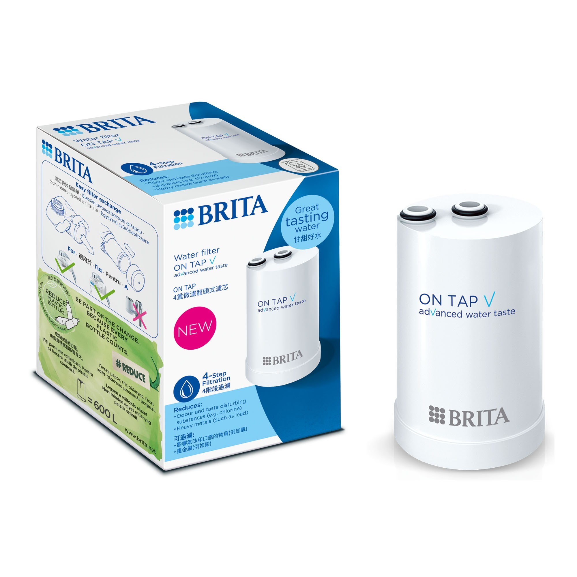 BRITA MAXTRA+ Water Filter Cartridges - Pack of 4 (EU Version),4 Count  (Pack of 1), White