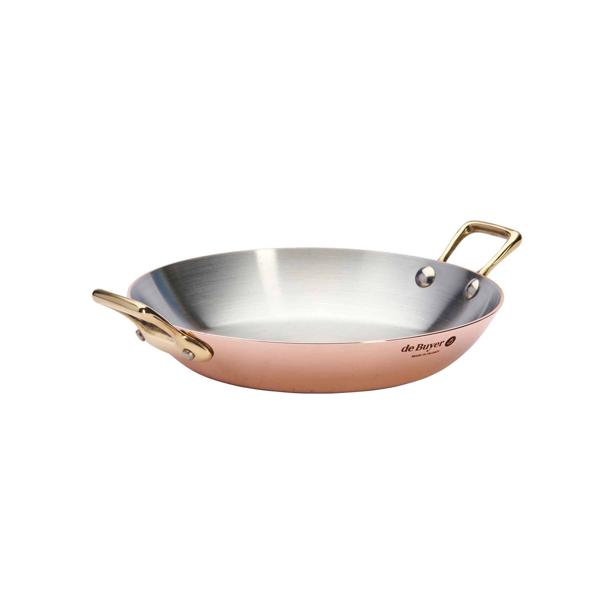 20-centimeter frying pan made of copper and stainless steel from