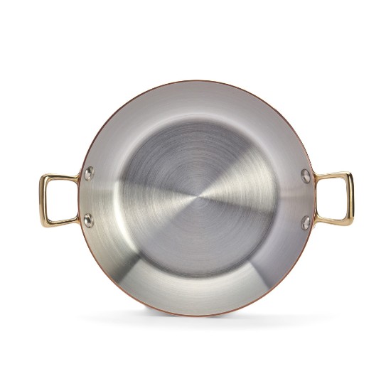 Frying pan with 2 handles, 20 cm, copper - stainless steel, "Inocuivre" - de Buyer