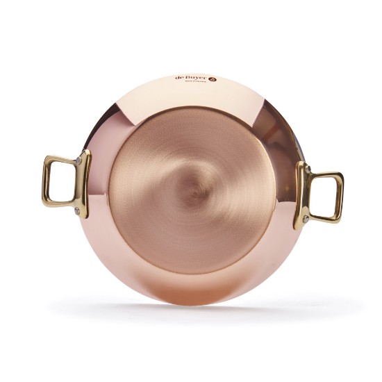 Frying pan with 2 handles, 20 cm, copper - stainless steel, "Inocuivre" - de Buyer