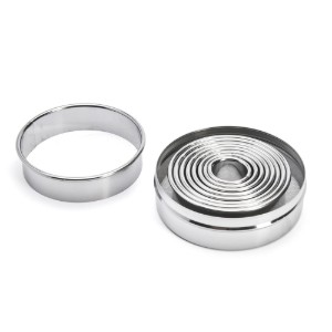 Set de 9 découpoirs ronds en inox - de Buyer