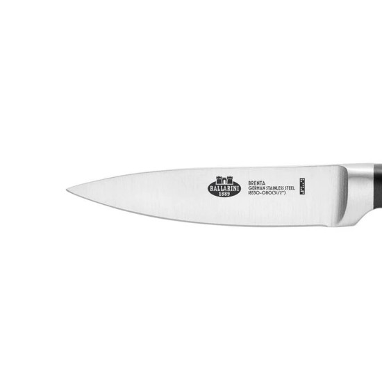 Couteau pour éplucher légumes et fruits, 10 cm, acier inoxydable - Ballarini