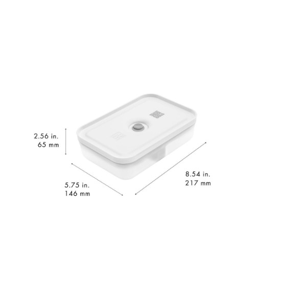 Vacuum lunch box, 1L, semi-transparent plastic, FRESH&SAVE - Zwilling 