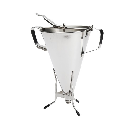 KWIK MAX piston funnel for batter dosing, with stand, 3.3 l - de Buyer