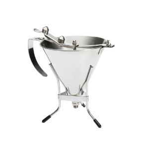 KWIK PRO automatic piston funnel for dough dosing, with stand, 1.5 L - "de Buyer" brand