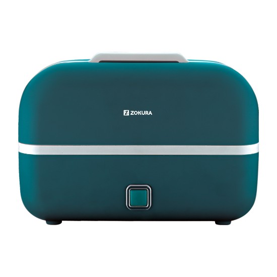 Multifunction 3-in-1 electric lunch box, 230W, Green - Zokura