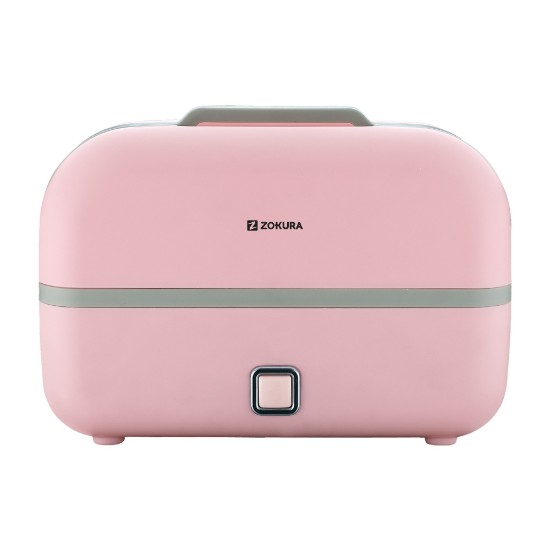 Multifunction 3-in-1 electric lunch box, 230W, Pink - Zokura