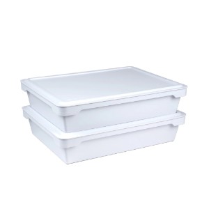 Set of 2 pizza dough boxes, with lid - Ooni