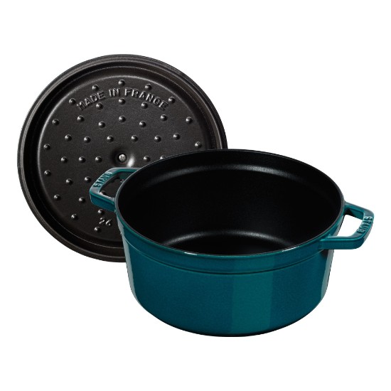 Cocotte cooking pot, cast iron, 26cm/5,25L, La Mer - Staub