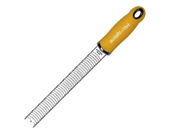 Grater, surgical stainless steel, 32.5 x 3cm, Mustard Yellow, Classic - Microplane