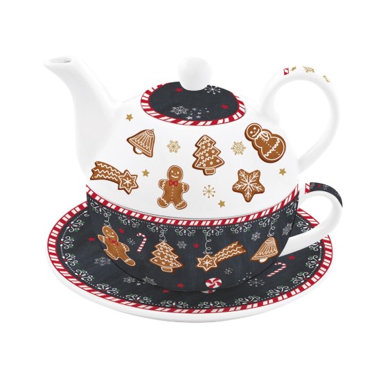 Tea serving set, porcelain, 350 ml, "GINGERBREAD" - Easy Life