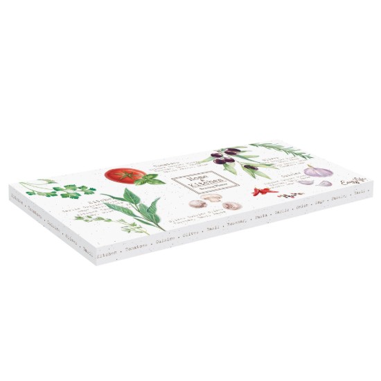 Rechthoekige schotel, porselein, 36 x 15,5 cm, "HOME & KITCHEN" - Easy Life
