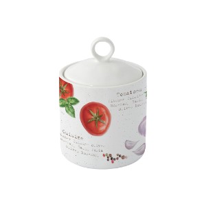 Storage container, porcelain, 10.5 cm, "HOME & KITCHEN" - Nuova R2S