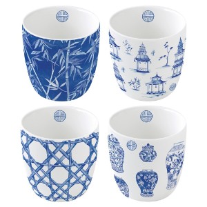Set of 4 porcelain mugs, 160 ml, "PAGODA" - Nuova R2S