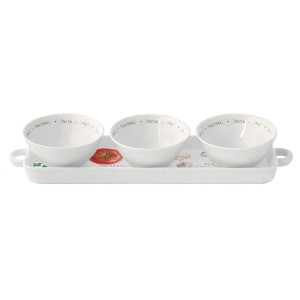 4-piece serving set, for appetizers, "HOME & KITCHEN" - Nuova R2S