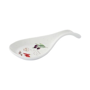 Spoon holder, porcelain, 26 x 12 cm, "HOME & KITCHEN" - Nuova R2S