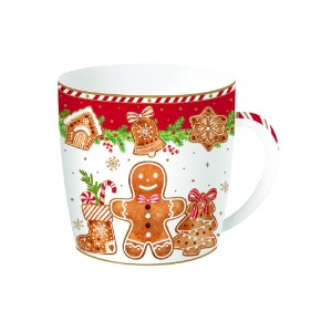 Porcelain mug, 350 ml, "Fancy Gingerbread" - Nuova R2S