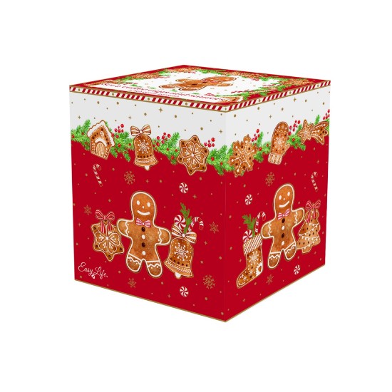 Set 2 čajnih skodelic s krožnički, porcelan, 100 ml, "Fancy Gingerbread" - Nuova R2S