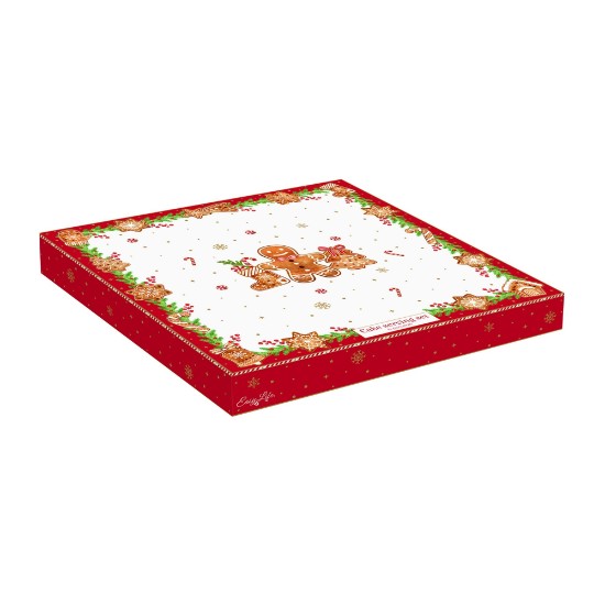 Kuchen-Servierplatte und Spatel-Set, Porzellan, 32 cm, „Fancy Gingerbread“ – Nuova R2S