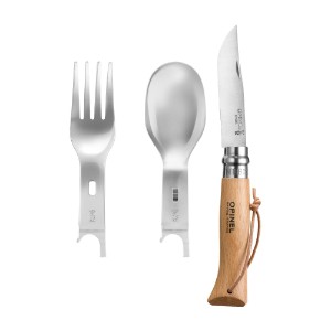4-piece picnic set, stainless steel, "Picnic Plus" - Opinel