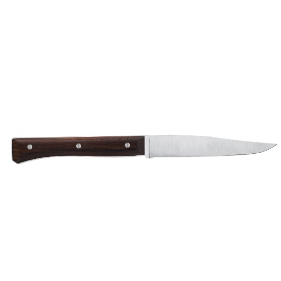 4-delt bordknivsæt, rustfrit stål, 11 cm, "Facette", Dark Ash - Opinel