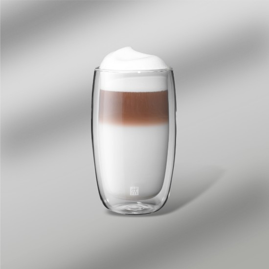 Sada 2 šálků na latte macchiato, dvoustěnné, vyrobené ze skla, 350ml, "Sorrento" - Zwilling