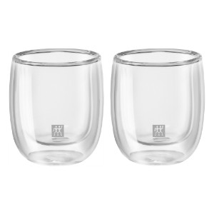 Set of 2 espresso cups, double-walled, made from glass, 80ml, "Sorrento" - Zwilling