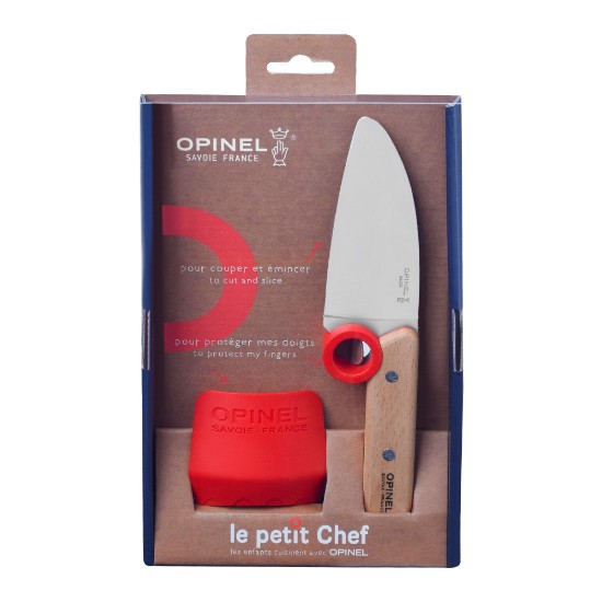Kokkekniv, rustfrit stål, 10 cm, "Le Petit Chef" - Opinel
